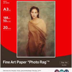 CANON – Inkjet Photo – Paper FA-PR1 A3 Fine Art Photo – Rag” (1 Box of 20 sheets)” | T4T-FA-PR1 A3